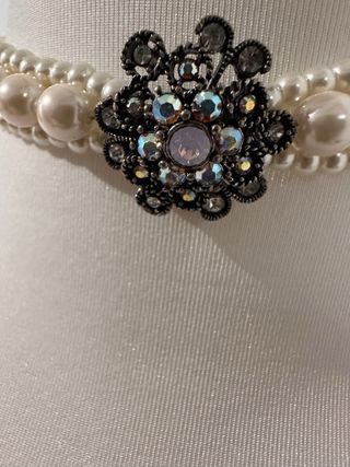 Gargantilla Perlas Vintage con Broche