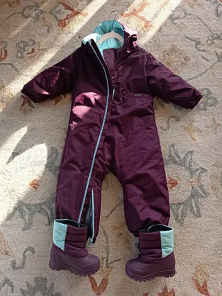 Mono y botas esquí niña Decathlon