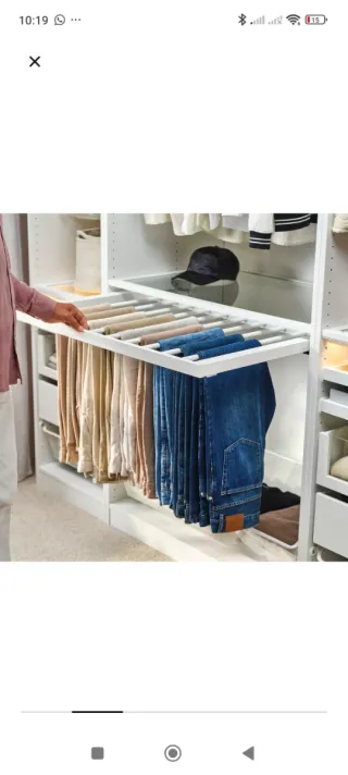 Pantalonero extraíble IKEA Komplement Blanco