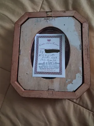 Quadro dipinto fiori oro