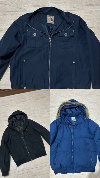 Lote 3 cazadoras hombre Talla S