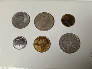 Collezione 6 Monete Colombiane