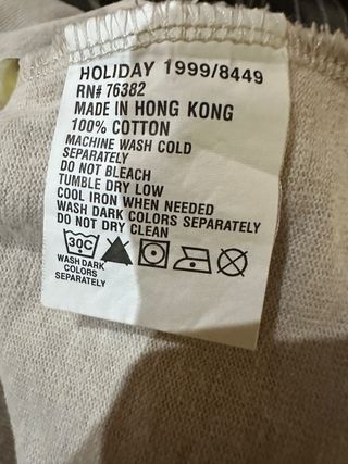 Polo Manga Larga Timberland Bordado Beige Talla L