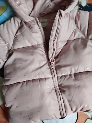 Abrigo acolchado Sfera rosa