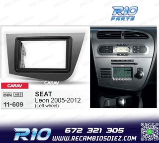 MARCO RADIO 2-DIN GRIS PARA SEAT LEON 05-12
