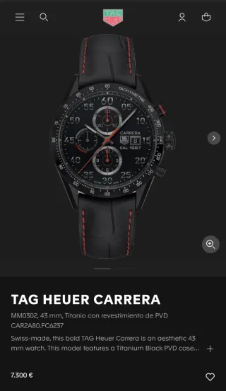 TAG Heuer Carrera Calibre 1887 CAR2A80