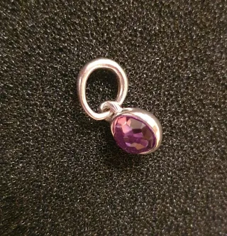 Pandora Charm piedra natal del mes de febrero