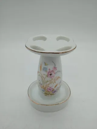 Porta spazzolini vintage ceramica dipinta Japan