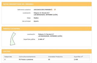 Terreno en venta en Bembibre