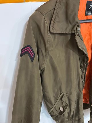 Chaqueta bomber militar verde