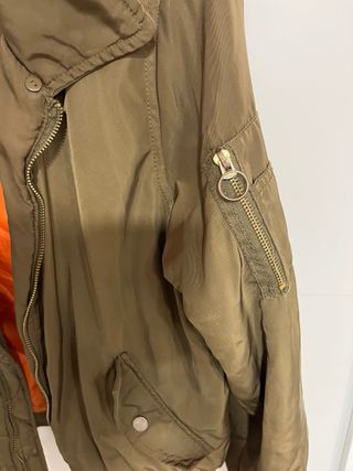 Chaqueta bomber militar verde