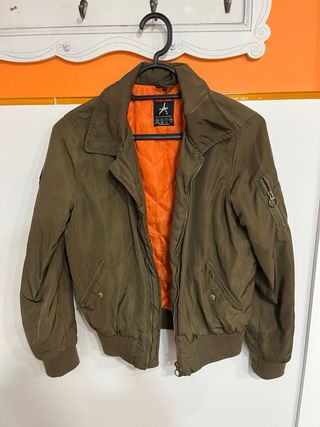 Chaqueta bomber militar verde