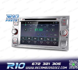 RADIO GPS ANDROID 12 PARA FORD FOCUS C-MAX FIESTA GALAXY KUG