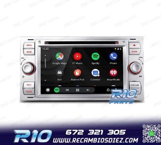 RADIO GPS ANDROID 12 PARA FORD FOCUS C-MAX FIESTA GALAXY KUG