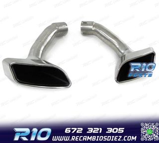 COLAS ESCAPE BMW X6 E71 08-14 LOOK M CROMADO + MOLDURAS DE C