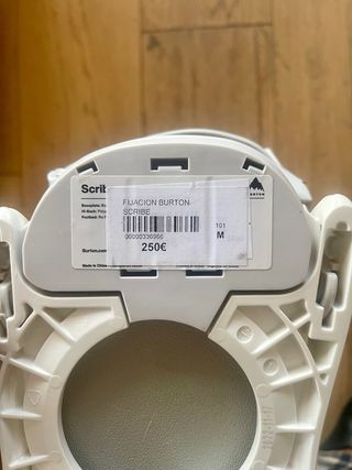 Fijaciones Burton Scribe Blancas Mujer