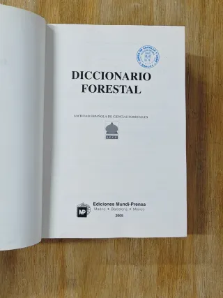 DICCIONARIO FORESTAL SOCIEDAD ESPAÑOLA