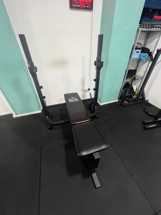 Banco de pesas con respaldo