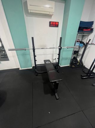 Banco de pesas con respaldo