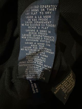 Jersey Ralph Lauren Bordado Negro L