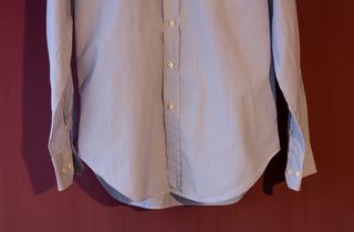 Camisa Massimo Dutti Rayas Azul y Blanco