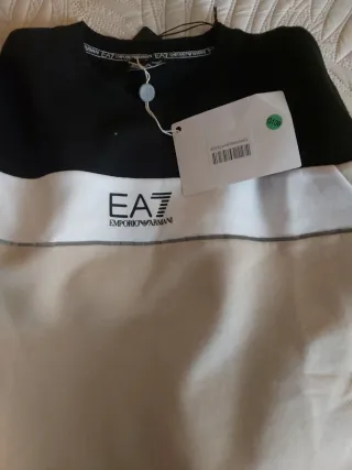 Conjunto Chándal EA7 Negro y Blanco