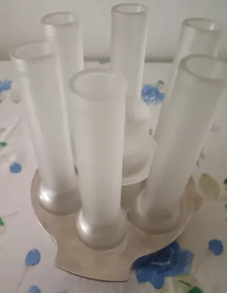 Set 6 Bicchieri Liquore Vetro Satinato