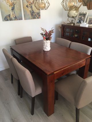 Mesa de comedor y 6 sillas El Corte Inglés