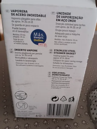 Vaporera Ernesto Acero Inoxidable