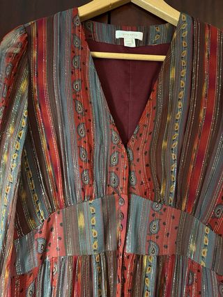 Vestido de fiesta Intropia, midi, estampado