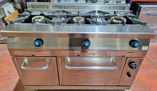 Cocina Industrial Jemi 3 fuegos + Horno