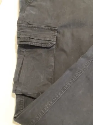 Pantaloni cargo uomo blu