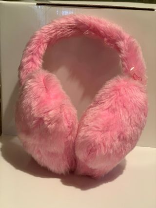 Scalda orecchie bimba eco pelliccia rosa
