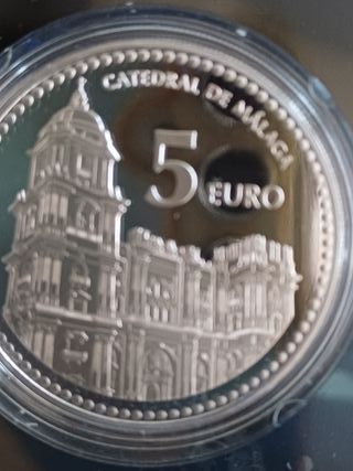 MALAGA Moneda 5 Euros Catedral de Málaga