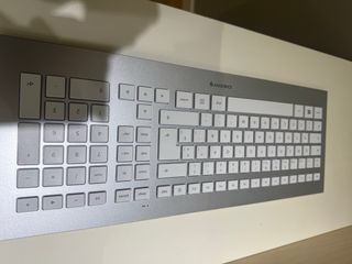 Teclado y Ratón Inalámbrico Cherry Plateado