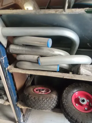 Juego de mimbre para jardín