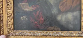 Cuadro Pintura Religiosa Marco Dorado