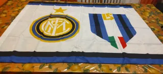 Coperta Inter FC Caldo Plaid 130x160 e bandiera
