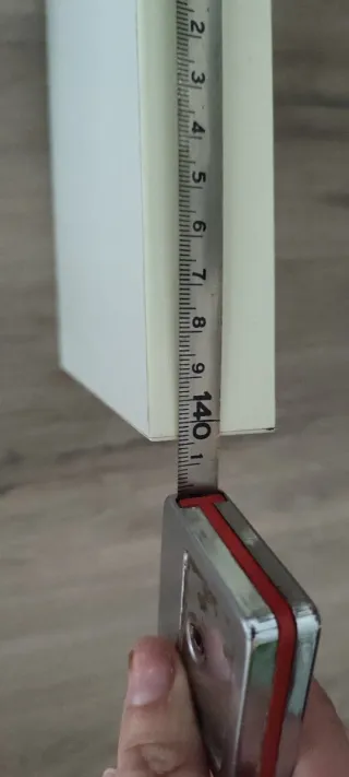 Estantería madera blanca 140x20