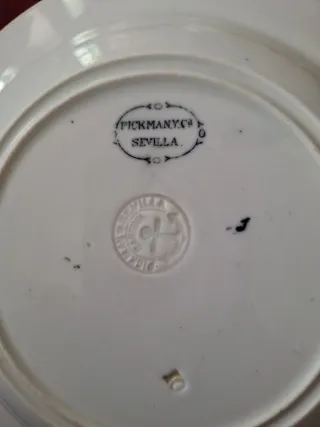 3 Platos Postre La Cartuja S.XIX