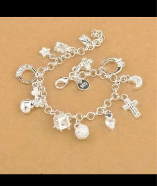 Bracciale Argento 925 con Ciondoli