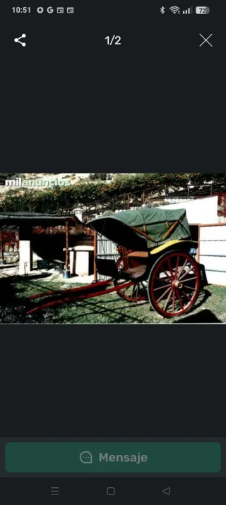 Carruaje de caballos antiguo