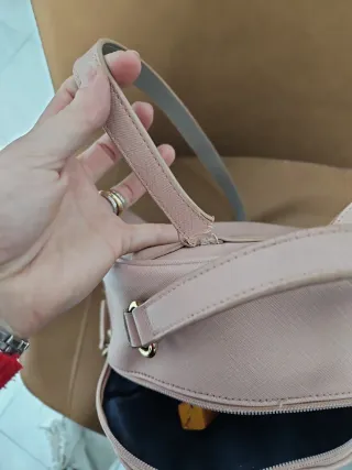 Zainetto rosa e argento