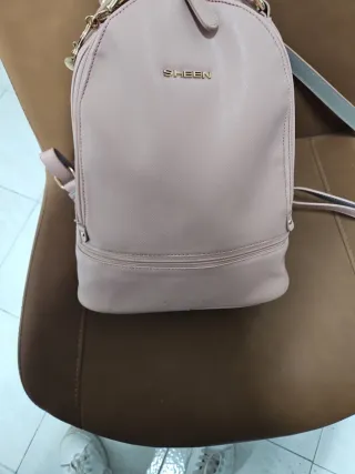 Zainetto rosa e argento