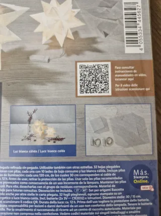 Estrella de papel iluminada –Manualidades Lidl