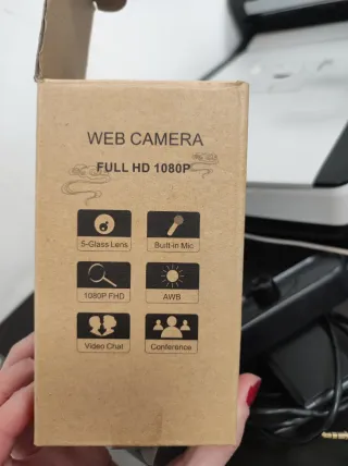 Webcam HD 1080p Negra