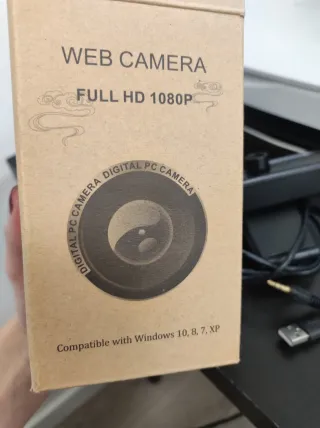 Webcam HD 1080p Negra