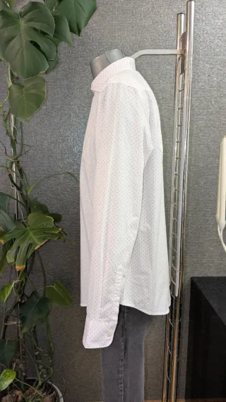 Camisa cuello italiano puño francés Milano hombre