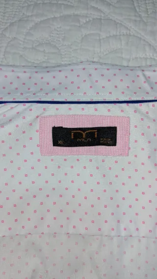 Camisa cuello italiano puño francés Milano hombre