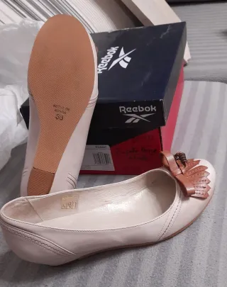 Zapatos DAMA piel beige y marrón